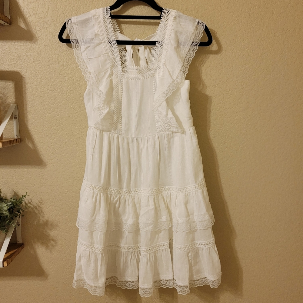White summer dress from Francesca's